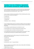 Cardiac Care for Children&colon; Questions and Answers Scored A&plus; 2025 Version&period;