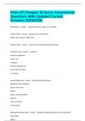 Peds ATI Chapter 32 burns Assessment Questions With Updated Correct Answers 20252026&period;