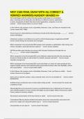 MISY 5360 FINAL EXAM WITH ALL CORRECT & VERIFIED ANSWERS&sol;ALREADY GRADED A&plus;