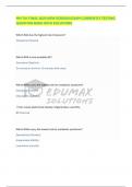 MH 701 FINAL 2025 NEW VERSION EXAM CURRENTLY TESTING QUESTION BANK WITH SOLUTIONS