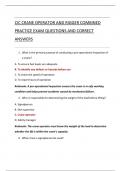 Compilation Bundle For NCCER RIGGER LEVEL 1 2 3 CIC CRANE OPERATOR AND RIGGER COMBINED EXAMS BUNDLE  QUESTIONS AND CORRECT ANSWERS PLUS RATIONALES 2025&period;