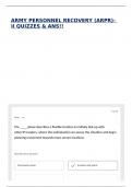 ARMY PERSONNEL RECOVERY &lpar;ARPR&rpar;- II QUIZZES & ANS&excl;&excl;