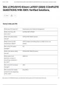 304 LCPO&sol;DIVO EXAM LATEST &lpar;2025&rpar; COMPLETE QUESTIONS With 100&percnt; Verified Solutions&comma;