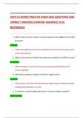 USPA B LICENSE PRACTICE EXAM 2025 QUESTIONS AND  CORRECT ANSWERS &lpar;VERIFIED ANSWERS&rpar; PLUS  RATIONALES