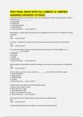 MISY FINAL EXAM WITH ALL CORRECT & VERIFIED ANSWERS &lpar;UPDATED TO PASS&rpar;
