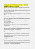 MISY 5325 EXAM WITH ALL CORRECT & VERIFIED ANSWERS &lpar;UPDATED TO PASS&rpar;