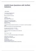 ALEKS Exam Questions with Verified Solutions