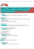 Organic Chemistry Module 8 Portage 219 TEST EXAM FINALS QUESTIONS WITH 100&percnt; VERIFIED SOLUTIONS