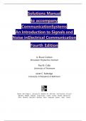 Solutions Manual  to accompany  Communication Systems  An Introduction to Signals and  Noise in Electrical Communication  Fourth Edition  A&period; Bruce Carlson  Rensselaer Polytechnic Institute  Paul B&period; Crilly  University of Tennessee  Janet C&period; Rutledge  Unive