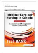 Test Bank Medical-Surgical Nursing In Canada 4th Edition By Sharon L&period; Lewis&semi; Margaret Mclean Heitkemper&semi; Linda Bucher 978-0323848435 Chapter 1-72 Complete Guide