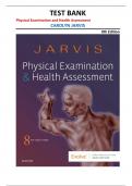 TEST BANK for Physical Examination and Health Assessment&comma; 8th Edition by Carolyn Jarvis &vert;all chapters&vert;