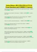 Tattoo History JB3 UPDATED ACTUAL   Exam Questions and CORRECT Answers