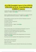 AGATRS Essentials Course &lpar;1&period;5 hr&rpar; &lpar;FOUO&rpar;  UPDATED ACTUAL  Exam Questions and  CORRECT Answers 