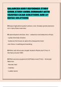 BALANCED BODY REFORMER STUDY GUIDE STUDY GUIDE SUMMARY WITH VERIFIED EXAM QUESTIONS AND A&plus; RATED SOLUTIONS