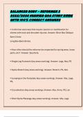 BALANCED BODY - REFORMER 2 2025&sol;2026 VERIFIED Q&A STUDY GUIDE WITH 100&percnt; CORRECT ANSWERS 