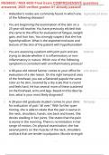 NSG6020 &sol; NSG 6020 Final Exam COMPREHENSIVE questions answered&comma; 2025 verified graded A&plus; already passed&excl;