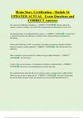 Brain Story  Bundled Exam Questions WITH  CORRECT Answers