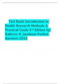 TEST BANK FOR INTROODUCTION TO HEALTH RESEARCH METHODS&comma;A PREACTICAL GUIDE BY Kathryn H&period; Jacobsen &period; ISBN&colon;978-1284197563 100&percnt; FULL GUIDE FOR A&plus; GRADE&excl;&excl;