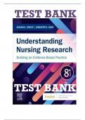 TEST BANK FOR UNDERSTANDING NURSING RESEARCH 8TH EDITION BY SUSAN K GROVE & JENNIFER R GRAY LATEST