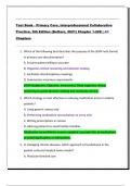 Test Bank - Primary Care&comma; Interprofessional Collaborative  Practice&comma; 6th Edition &lpar;Buttaro&comma; 2021&rpar; Chapter 1-228 &vert; All Chapters