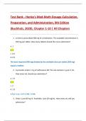 Test Bank - Henke's Med-Math Dosage-Calculation&comma;  Preparation&comma; and Administration&comma; 9th Edition  &lpar;Buchholz&comma; 2020&rpar;&comma; Chapter 1-10 &vert; All Chapters