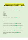 NURS 511 Neuro UPDATED ACTUAL  Exam Questions and CORRECT Answers 