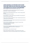 AAMI Principles of Embalming III PHT 414 Exam 2025&ndash;2026 Accurate Real Exam Questions and Verified Correct Answers JUST RELEASED