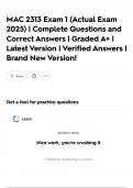 MAC 2313 Exam 1 &lpar;Actual Exam 2025&rpar; &vert; Complete Questions and Correct Answers &vert; Graded A&plus; &vert; Latest Version &vert; Verified Answers &vert; Brand New Version&excl;