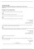 TEST BANK FOR OPERATIONS AND SUPPLY CHAIN MANAGEMENT 16TH EDITION BY  F&period; Robert Jacobs&comma; Richard B&period; Chase   ISBN&colon;978-1260238907 100&percnt; FULL GUIDE FOR A&plus; GRADE &excl;&excl;