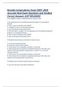 Nevada Jurisprudence Exam 2025&ndash;2026 healthcare law Nevada Accurate Real Exam Questions and Verified Correct Answers JUST RELEASED