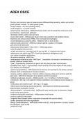 ADEX OSCE NEWEST 2025&sol;2026 QUESTIONS WITH DETAILED VERIFIED ANSWERS &lpar;100&percnt; CORRECT ANSWERS&rpar; &sol;ALREADY GRADED A&plus;