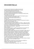 CDCA&sol;ADEX Manual NEWEST 2025&sol;2026 QUESTIONS WITH DETAILED VERIFIED ANSWERS &lpar;100&percnt; CORRECT ANSWERS&rpar; &sol;ALREADY GRADED A&plus;