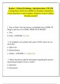 Beaker&colon; Clinical Pathology Administration CPL250  Configuring Lab350 & Lab400 for Seamless Operations  Exam Questions And Complete Solutions&vert; Latest Update &vert;  Already passed&excl;&excl; 