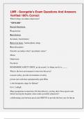 LMR - Georgette's Exam Questions And Answers  Verified 100&percnt; Correct