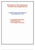 Biomolecular Thermodynamics&colon; From Theory to Application 1st Edition - Solutions Manual by Douglas Barrick