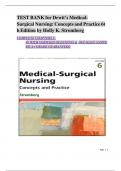 TEST BANK FOR Medical-Surgical Nursing&colon; Concepts and Practice 6th Edition by Holly K&period; Stromberg ISBN&colon; 978-0443121029 COMPLETE GUIDE ALL CHAPTERS COVERED WITH RATIONALES 100&percnt; VERIFIED A&plus; GRADE ASSURED&excl;&excl;&excl;&excl;&excl;&excl;NEW LATEST UPDATE&excl;&excl;&excl;&excl;&excl;&excl;