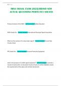 IMSA SIGNAL EXAM 2025&vert; BRAND NEW ACTUAL QUESTIONS PERFECTLY SOLVED
