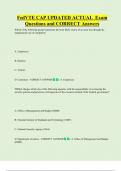 FedVTE CAP UPDATED ACTUAL  Exam  Questions and CORRECT Answers 