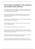 NY Accident and Health 17-52 questions and answers with solutions
