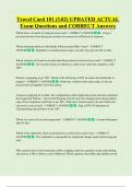 Travel Card 101 &lpar;3&period;02&rpar; UPDATED ACTUAL   Exam Questions and CORRECT Answers 