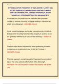 AYPO REAL ESTATE PRINCIPLES OF REAL ESTATE II LATEST 2025  ACTUAL EXAM WITH COMPLETE QUESTIONS AND CORRECT  DETAILED ANSWERS &lpar;100&percnt; VERIFIED ANSWERS&rpar; &vert;ALREADY  GRADED A&plus;&vert; &vert;&vert;PROFESSOR VERIFIED&vert;&vert; &vert;&vert;BRANDNEW&excl;&excl;&excl;&vert;&vert;