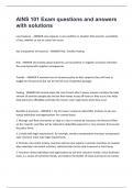 AINS 101 Exam questions and answers with solutions&period;