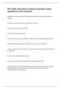 NY state insurance license practice exam questions and answers&period;