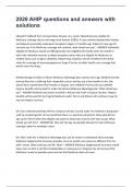 2026 AHIP questions and answers with solutions