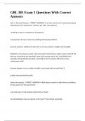GBL 385 Exam 3 Questions With Correct Answers&period;