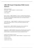 GBL 385 Exam -2 Questions With Correct Answers