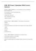 GBL 385 Exam 1 Questions With Correct Answers