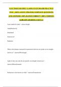 ELECTROLYSIS IBEC&plus;LASER STATE BOARD PRACTICE TEST  &vert; 2025 LATEST UPDATED&vert; COMPLETE QUESTIONS AND ANSWERS &vert; 100&percnt; RATED CORRECT &vert; 100&percnt; VERFIED &vert; ALREADY GRADED A&plus;&vert;GET A&plus;