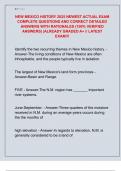 NEW MEXICO HISTORY 2025 NEWEST ACTUAL EXAM  COMPLETE QUESTIONS AND CORRECT DETAILED  ANSWERS WITH RATIONALES &lpar;100&percnt; VERIFIED  ANSWERS&rpar; &vert;ALREADY GRADED A&plus; &sol;&sol; LATEST  EXAM&excl;&excl;&excl;