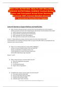 WGU C787 NUTRITION&colon; HEALTH AND WELLNESS  THROUGH NUTRITIONAL SCIENCE Verified Multiple  Choice and Conceptual Actual Exam Questions  Reviewed 100&percnt; Correct Detailed Answers   >> Guaranteed Pass&excl;&excl;Current Update